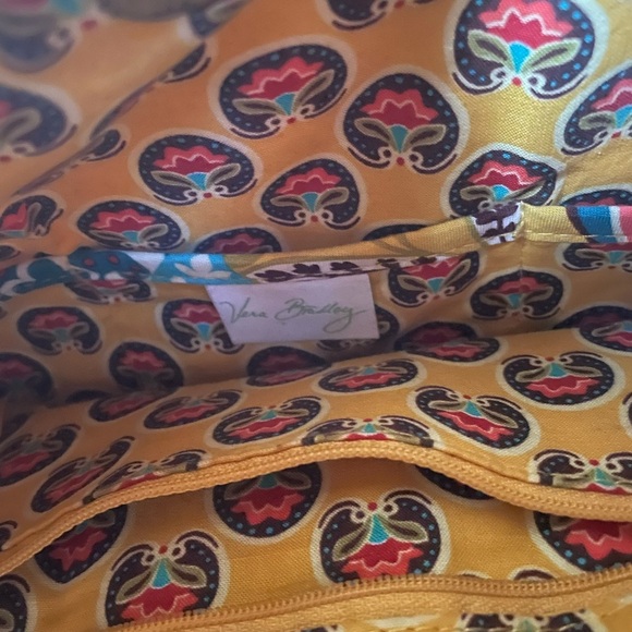 Vera Bradley Floral Paisley Quilted Shoulder Bag - Yellow Multi - Picture 6 of 6